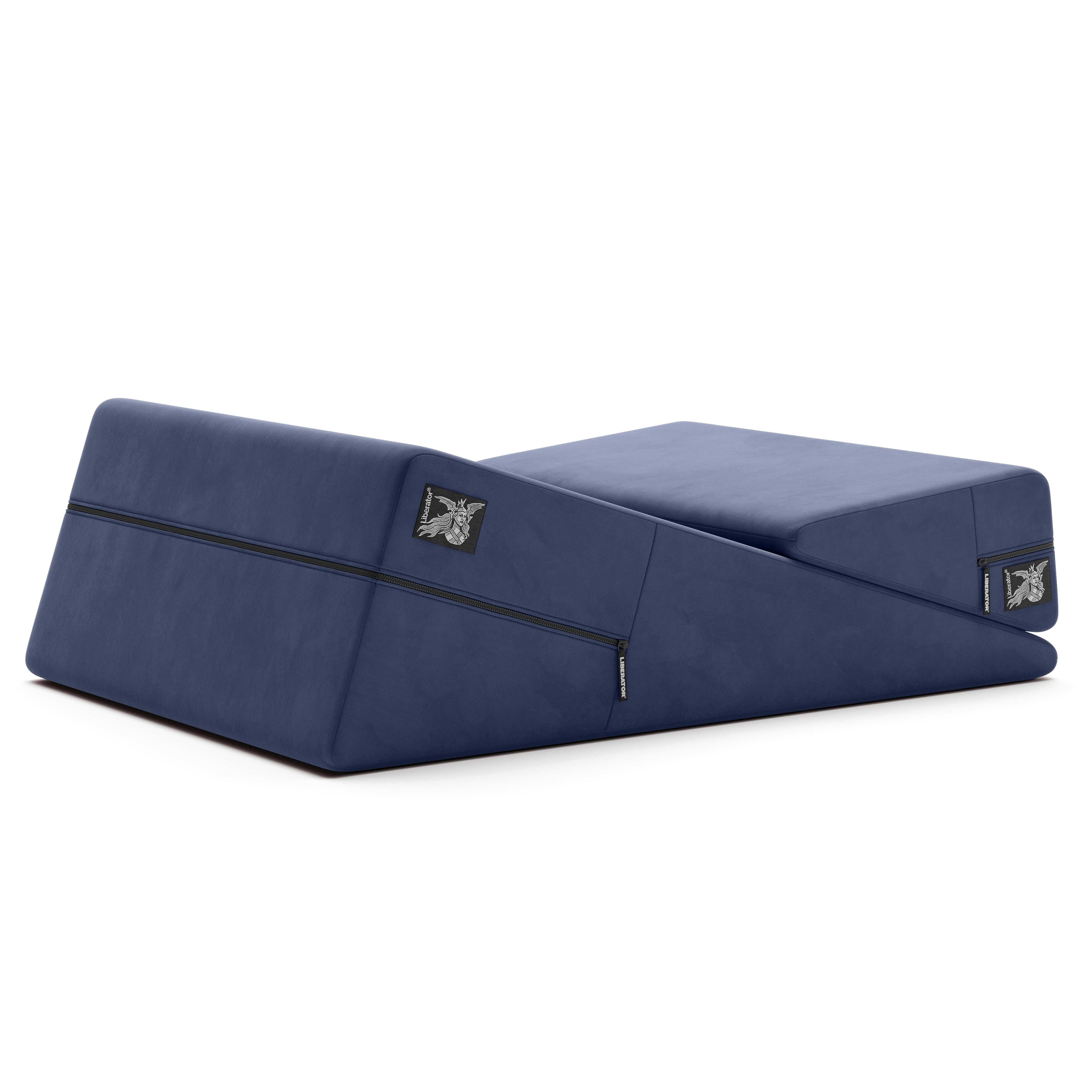 Wedge & Ramp Sex Positioning Pillow Combo, Décor Velvet Blue