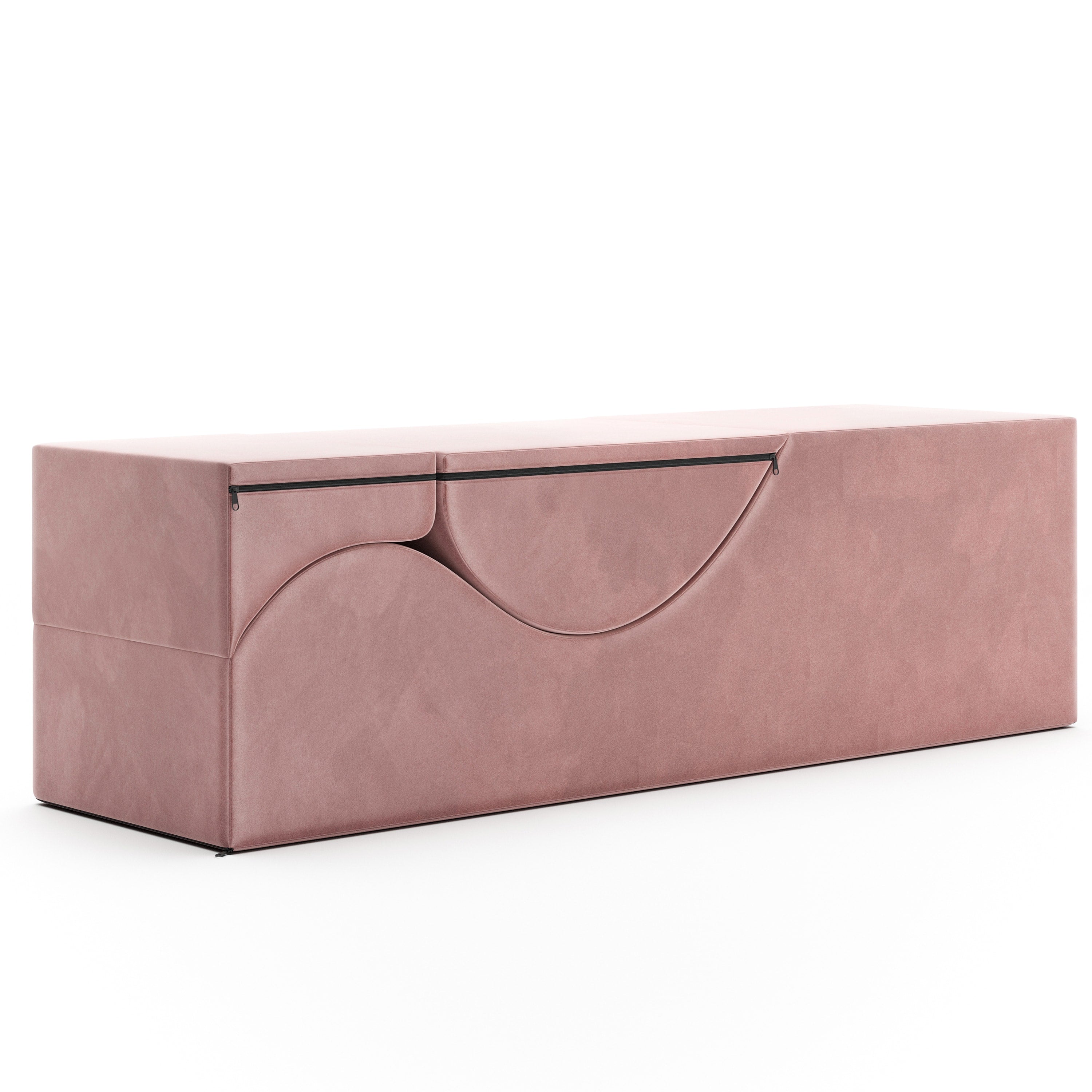 Liberator - Aria Flip Chaise 18 Inch Wide - Convertible Sex Chair and Bed Bench, Rose