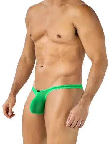 Cut4Men - Mesh Green Thong Bulge Plus