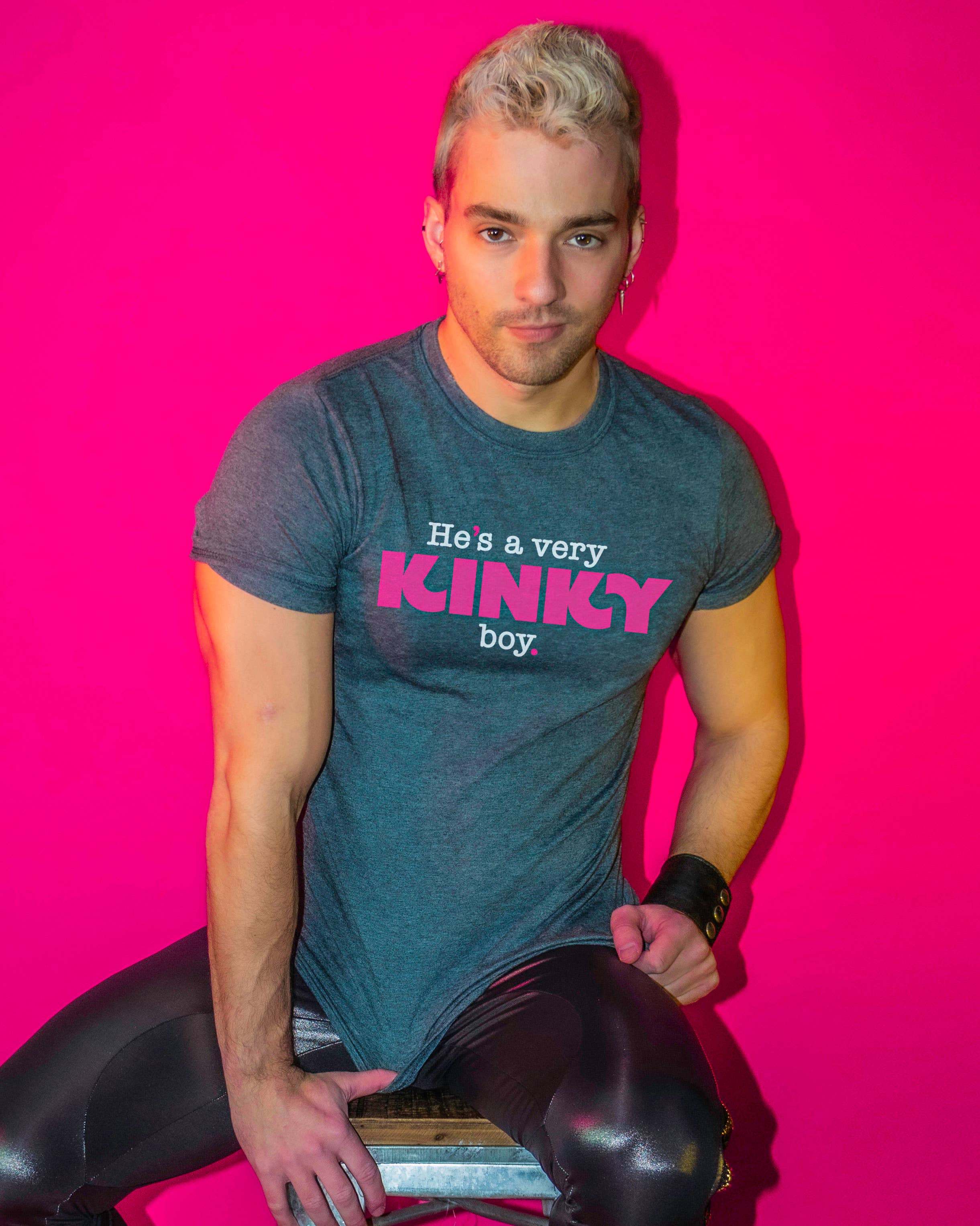 "KINKY BOY" T-shirt (Gay Queer LGBTQ)