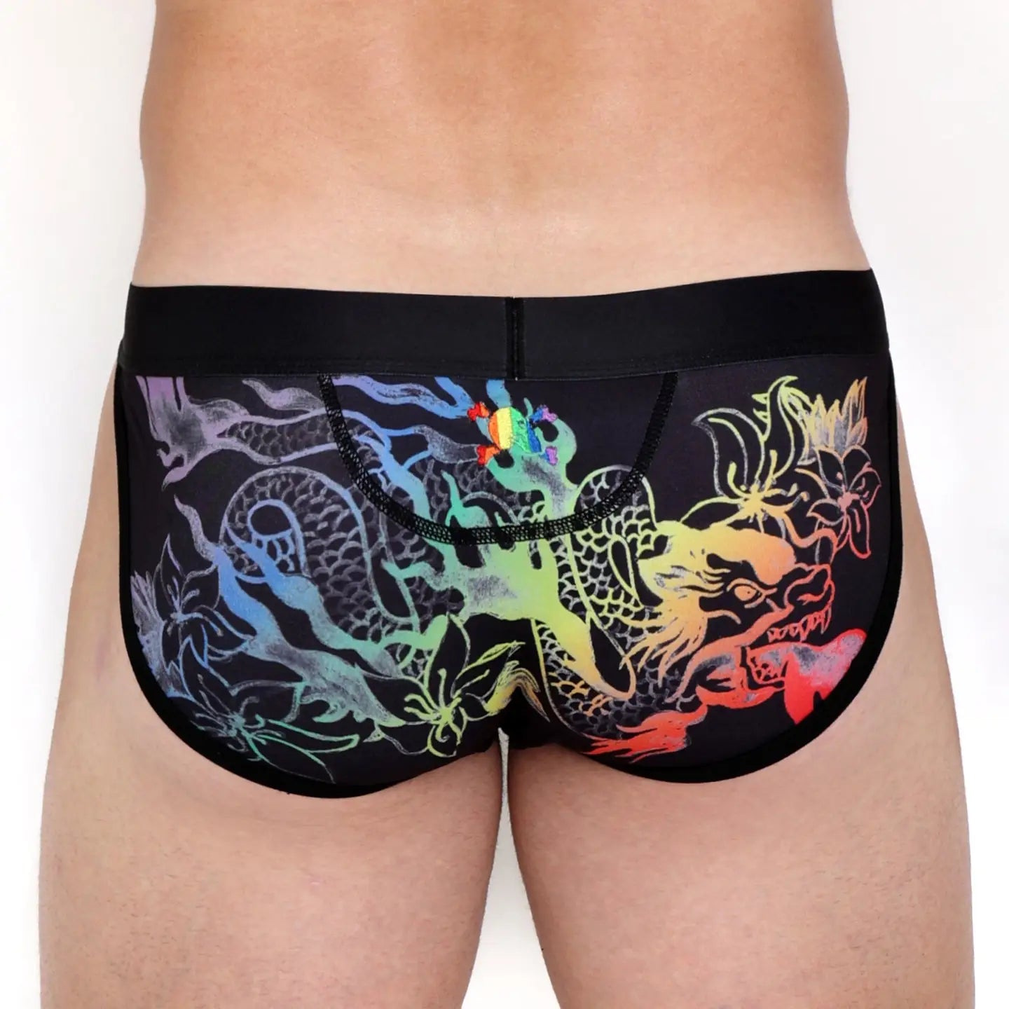 Skull & Bones - Ombre Japanese Dragon Black Sport Brief