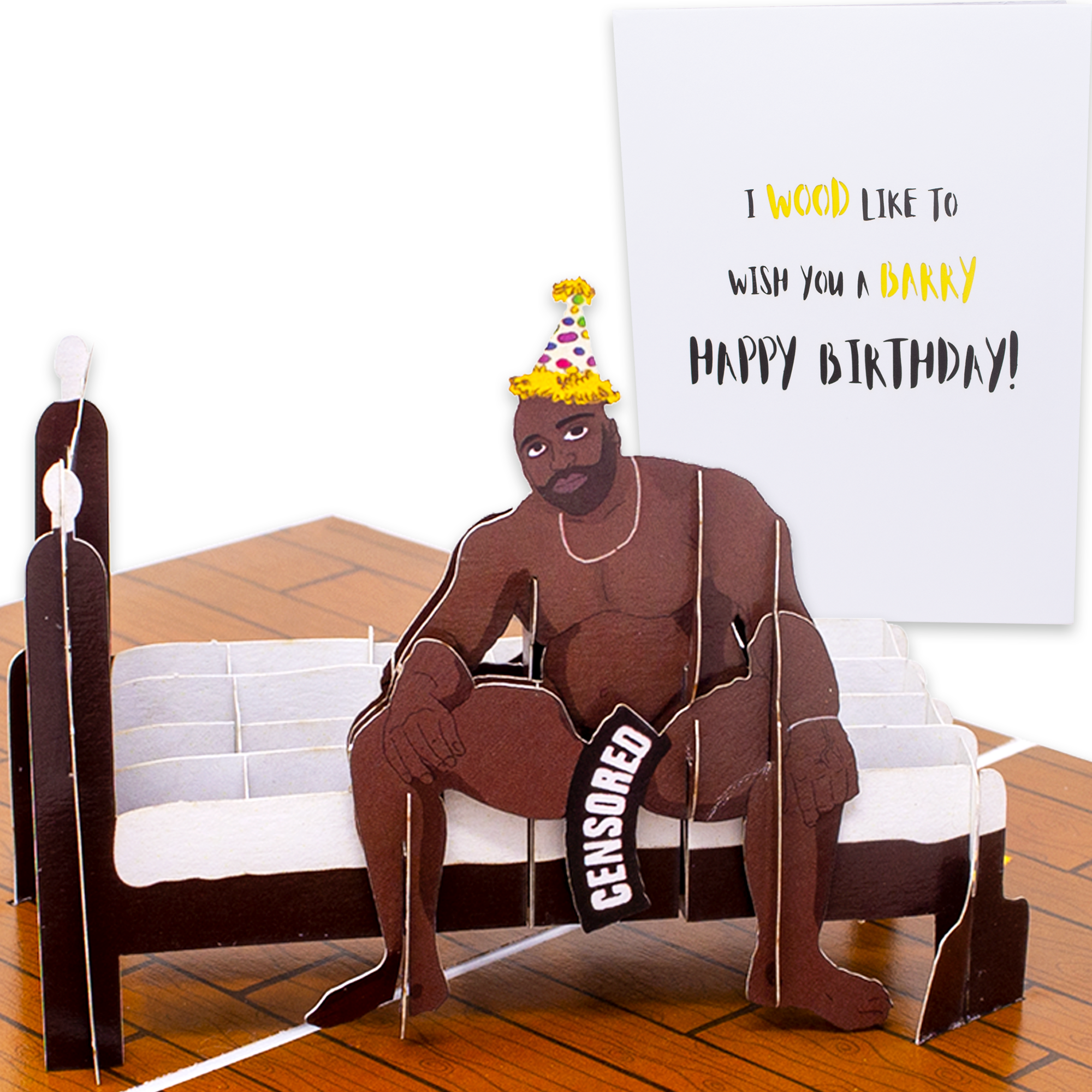 Dirty Pop - Funny Barry Wood Birthday Card Pop Up 3D Barry Wood Meme