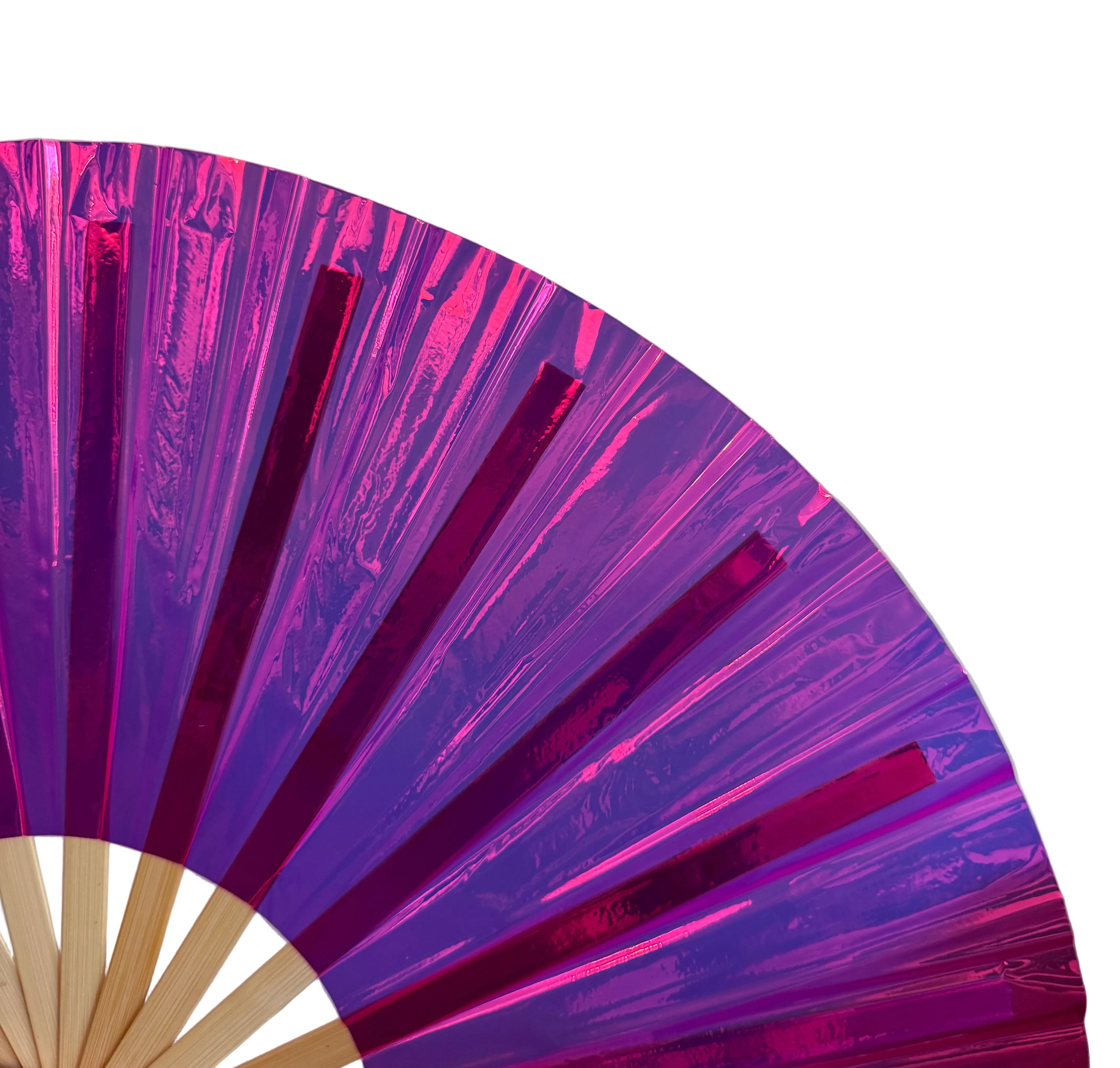 Dirt Squirrel - Pink Iridescent Fan
