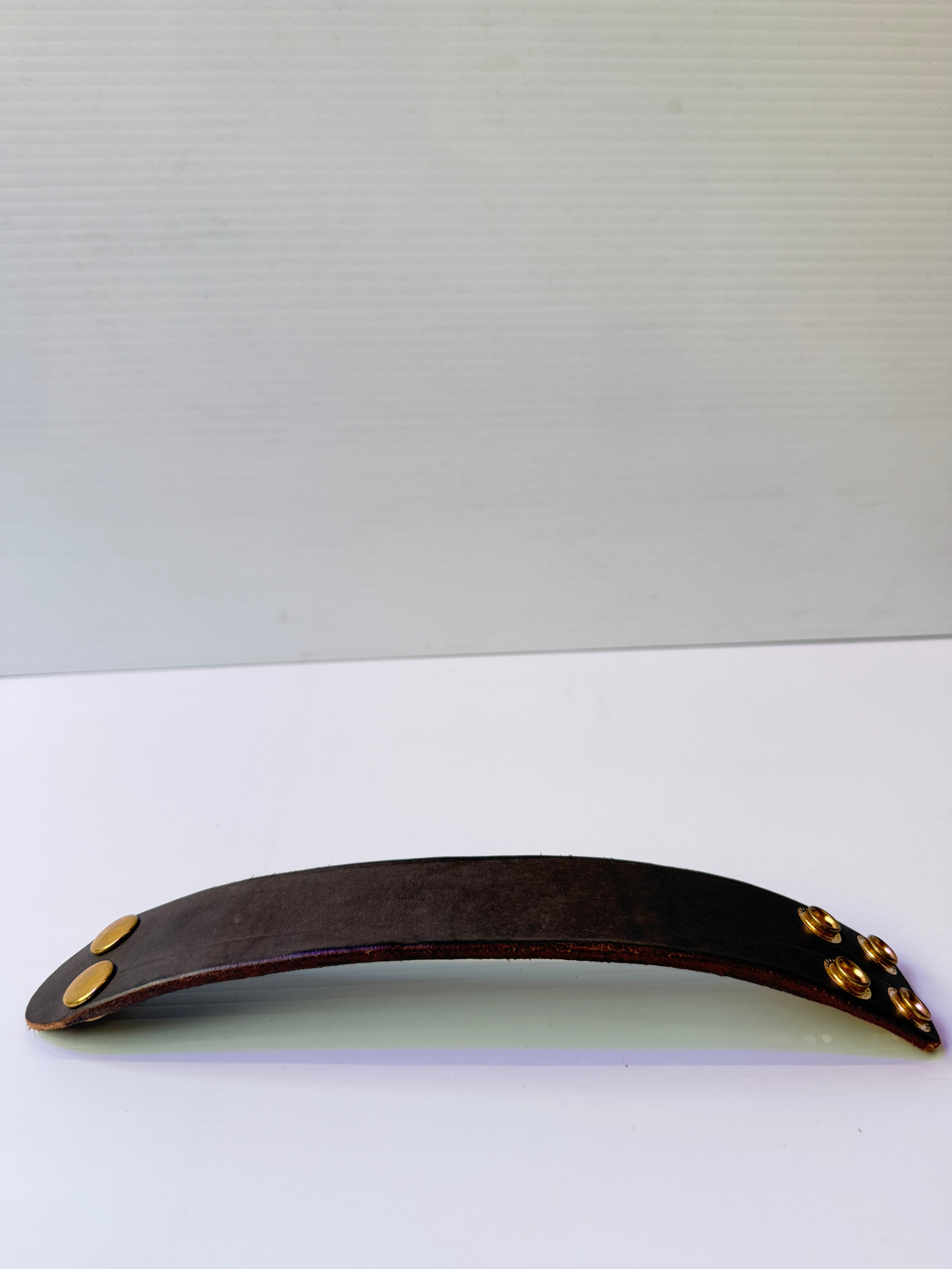 Briggs Leather Craft - Leather Snap Bracelet Brass Snaps