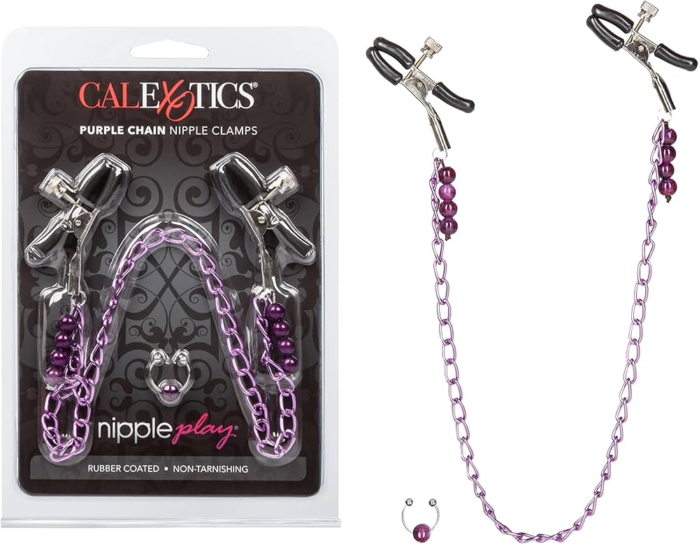 Calexotics - Purple Chain Nipple Clamps