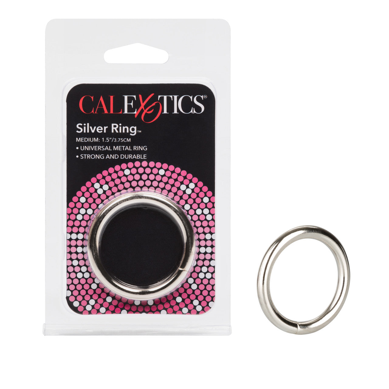 Calexotics Silver Cock Ring Medium