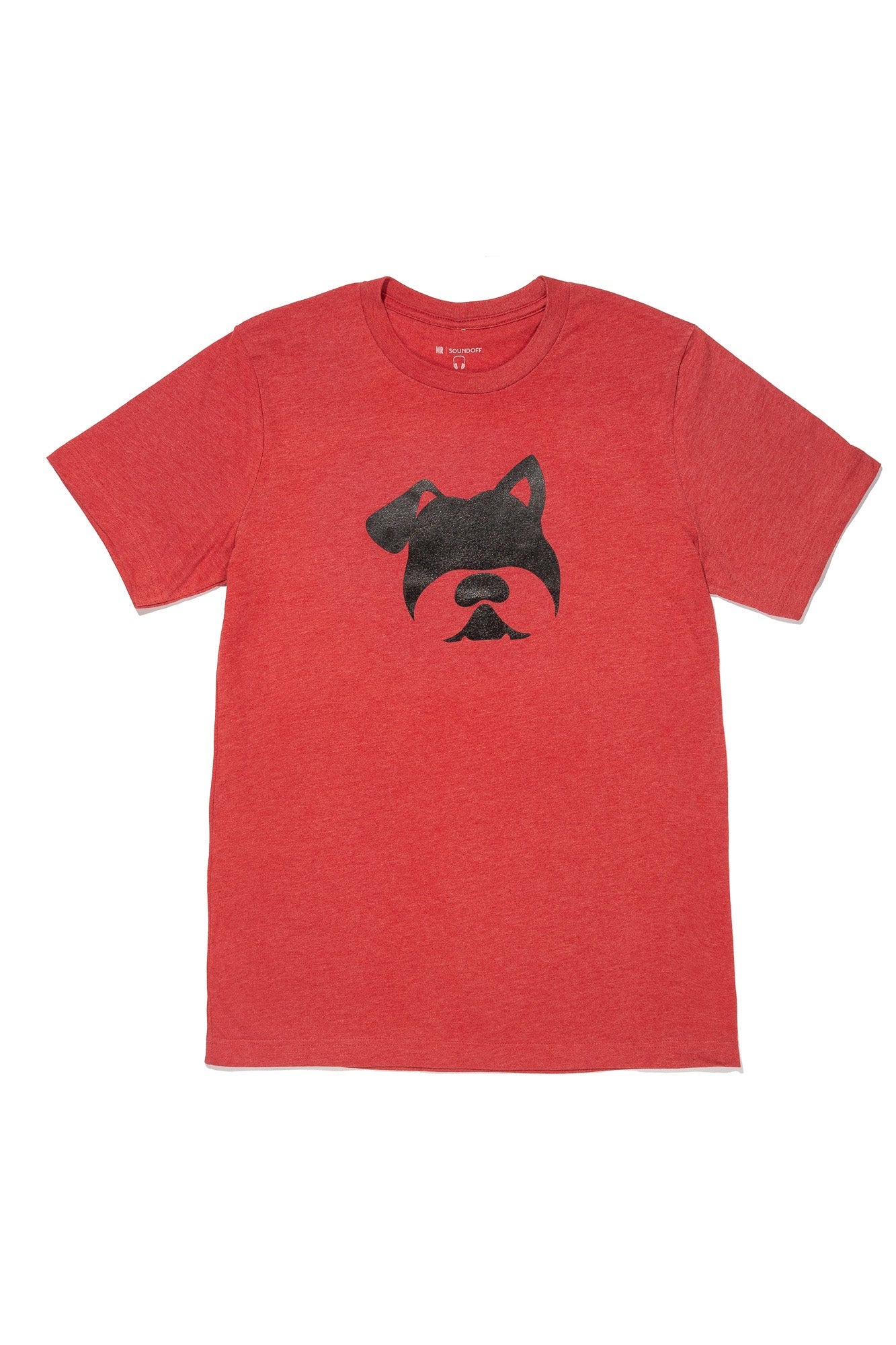 Sounfoff- Pup Left Chest Icon T-Shirt- Heather Red