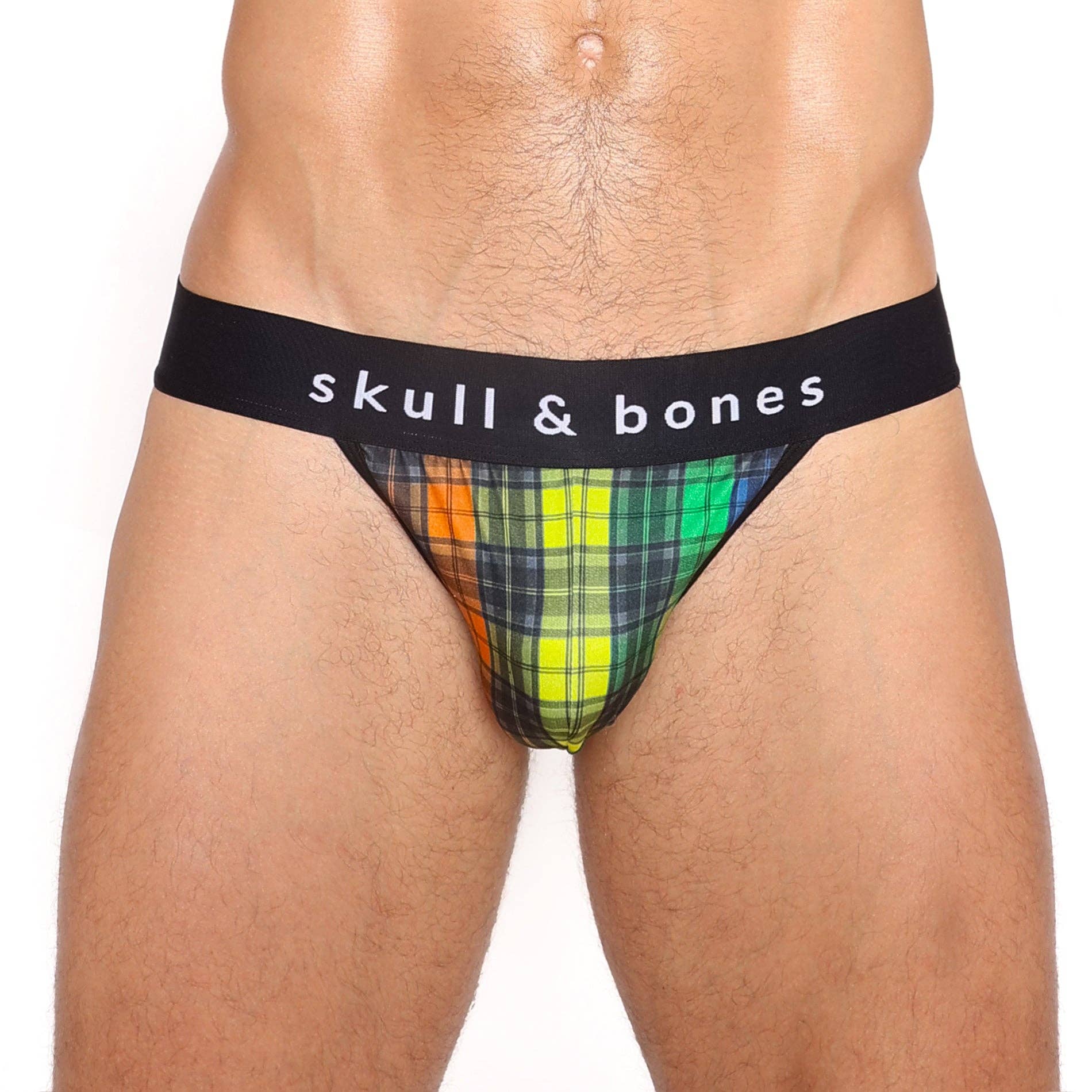 Rainbow Tartan Plaid Sport Brief