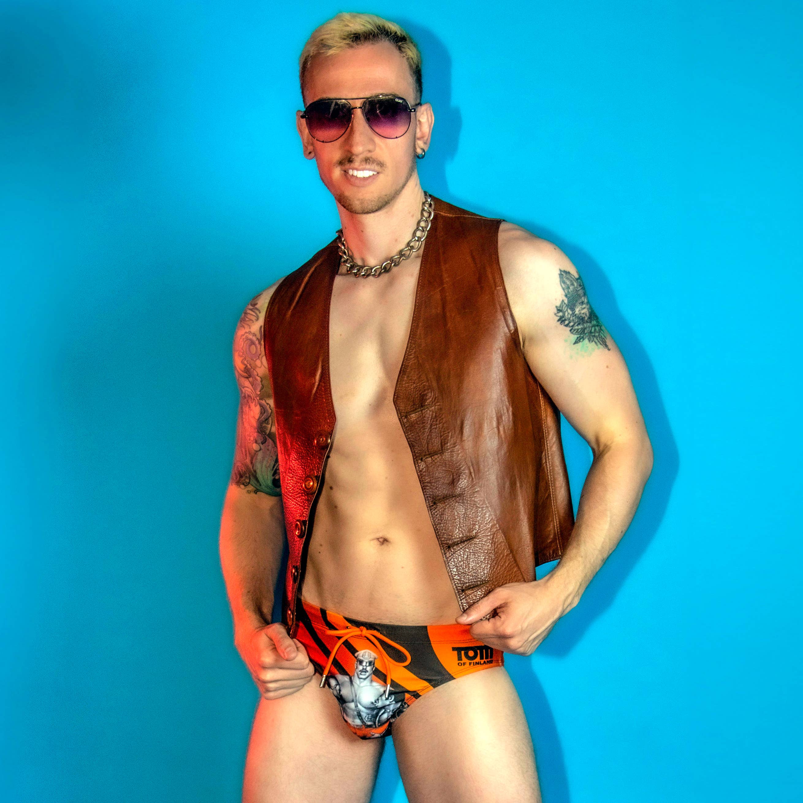 Peachy Kings - Tom of Finland "RETRO" Swim Brief