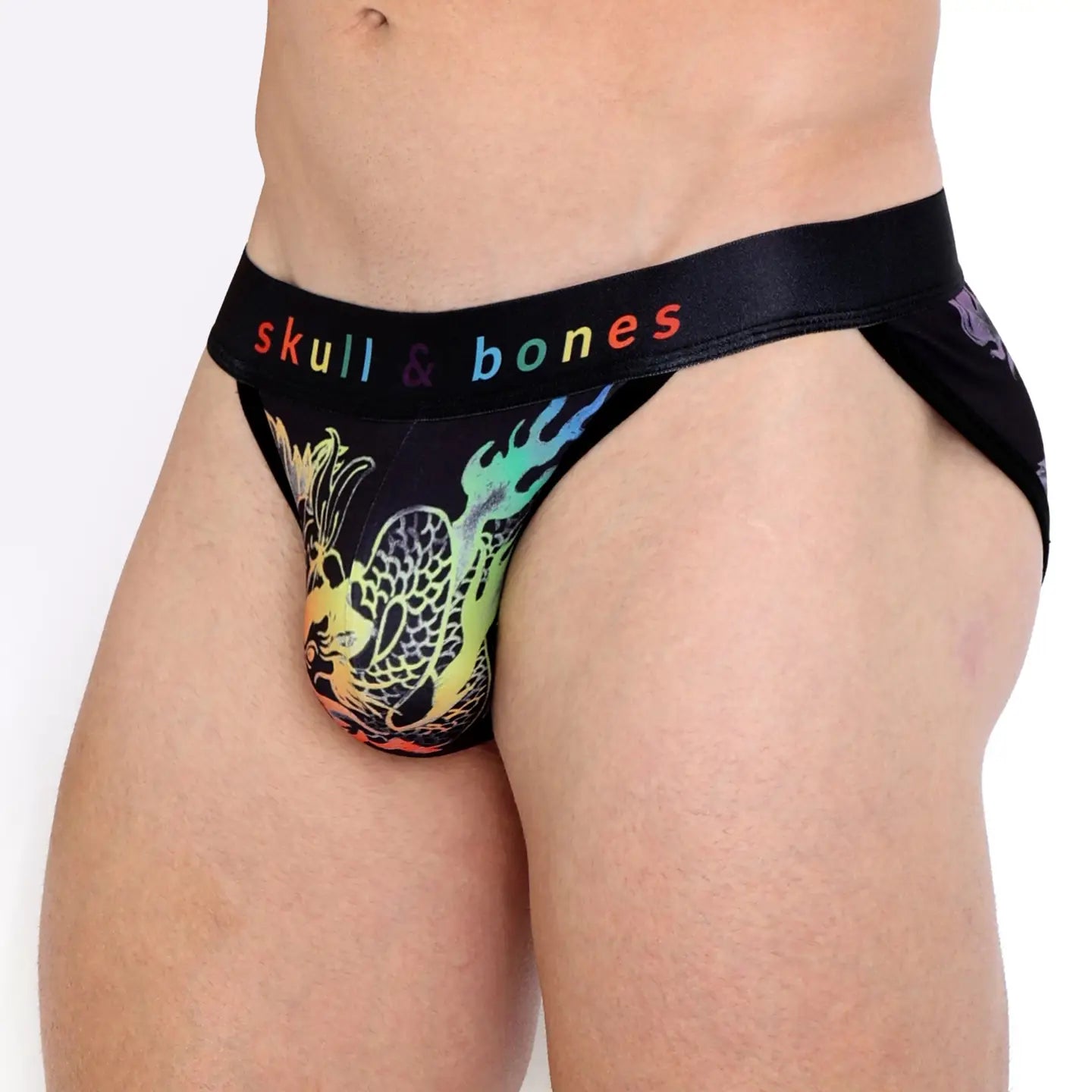 Skull & Bones - Ombre Japanese Dragon Black Sport Brief