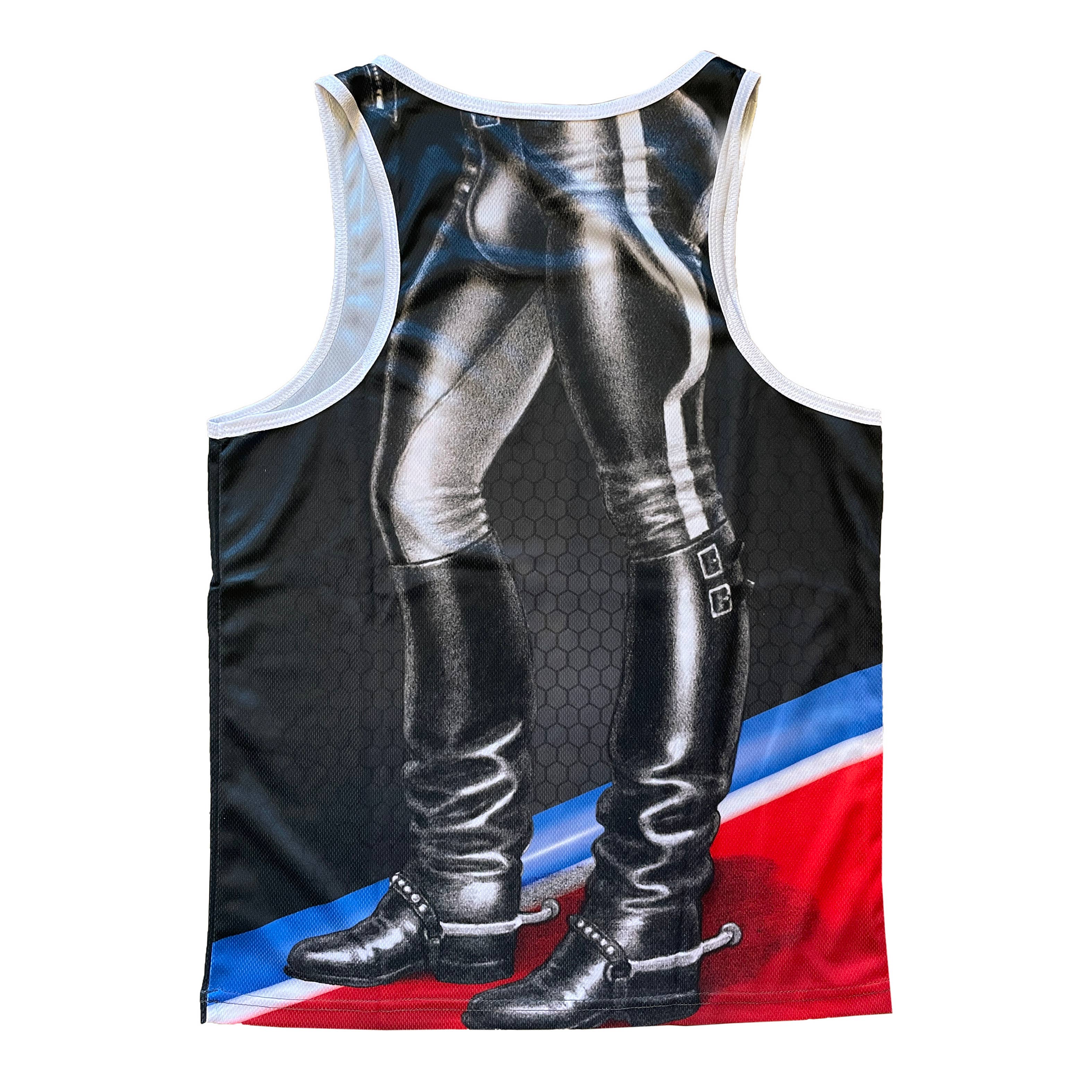 Tom of Finland Mesh Tank Top — "Leather Stud"