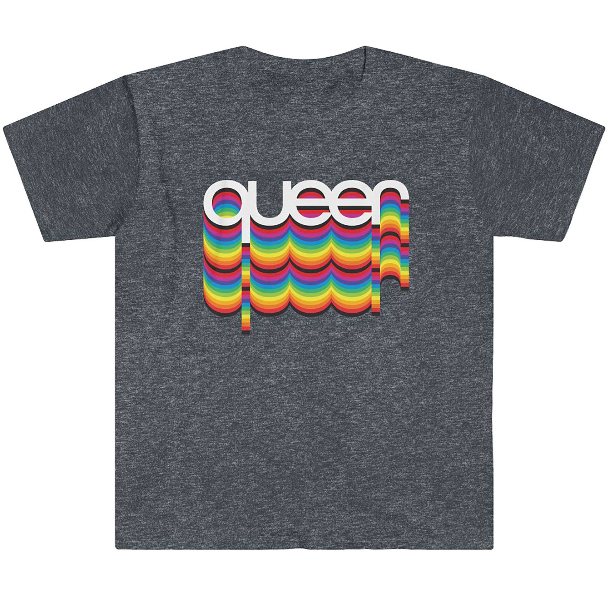 QUEER Rainbow T-shirt (Gay Queer LGBTQ) - Gray (Copy)