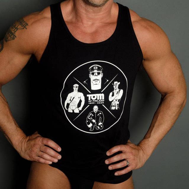 Tom of Finland 100th Anniversary Tank Top (Gay Queer LGBTQ )