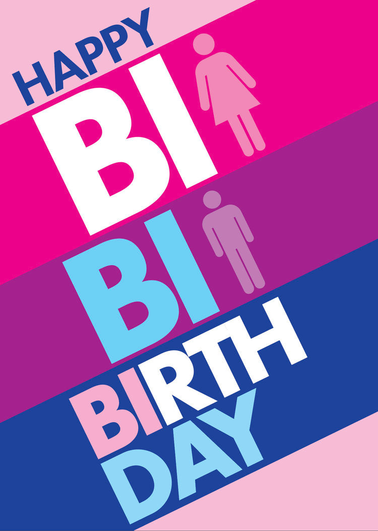 Kweer Cards Happy Bi Bi Birthday