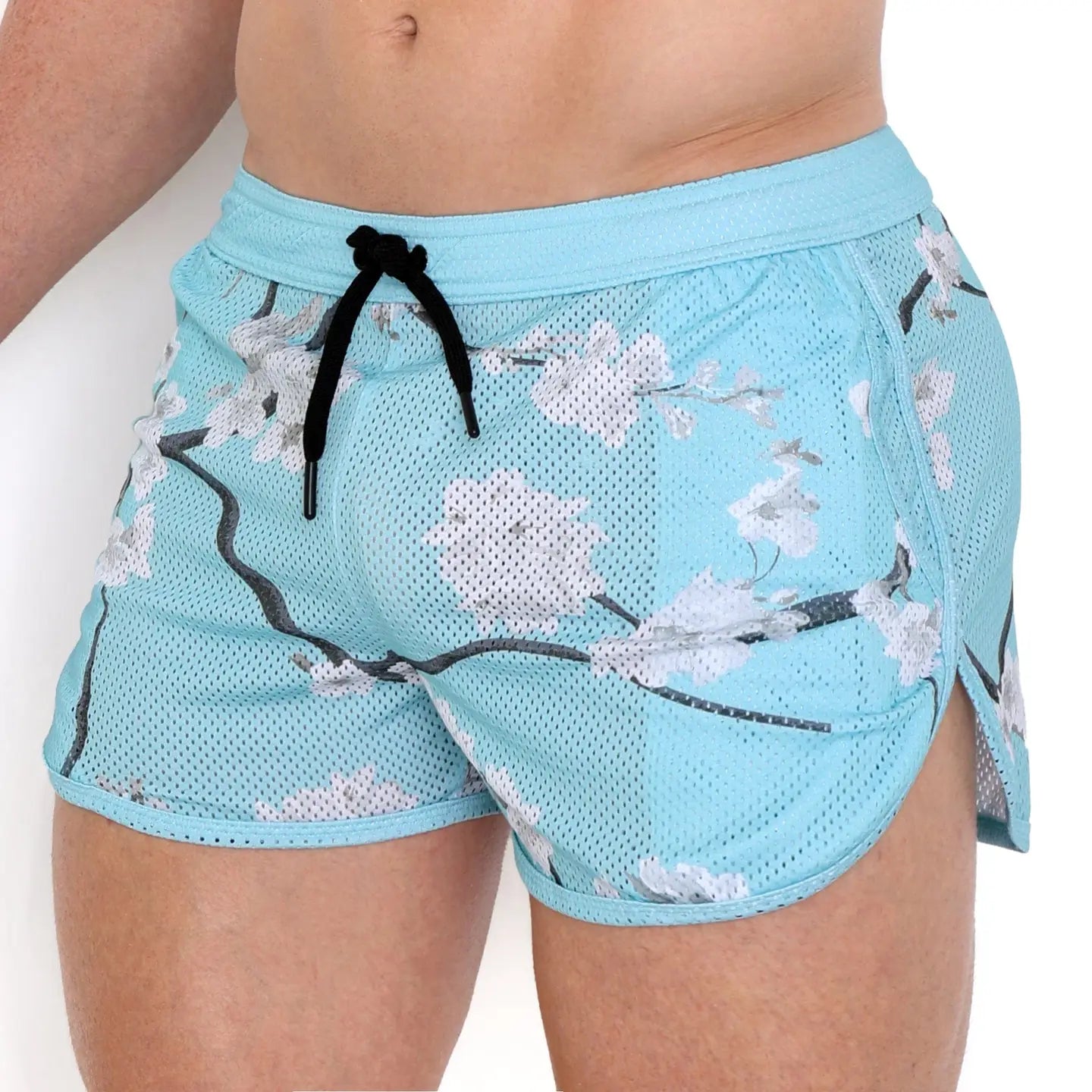 Skull & Bones - Cherry Blossom Mesh Short Sky