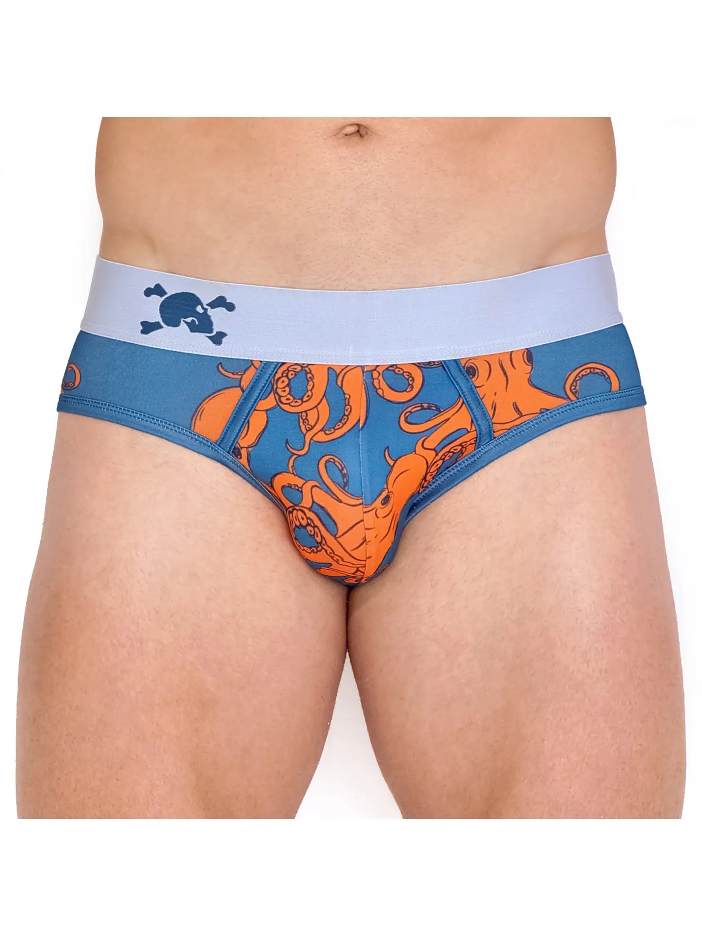 Skull & Bones - Octopus Blue Brief