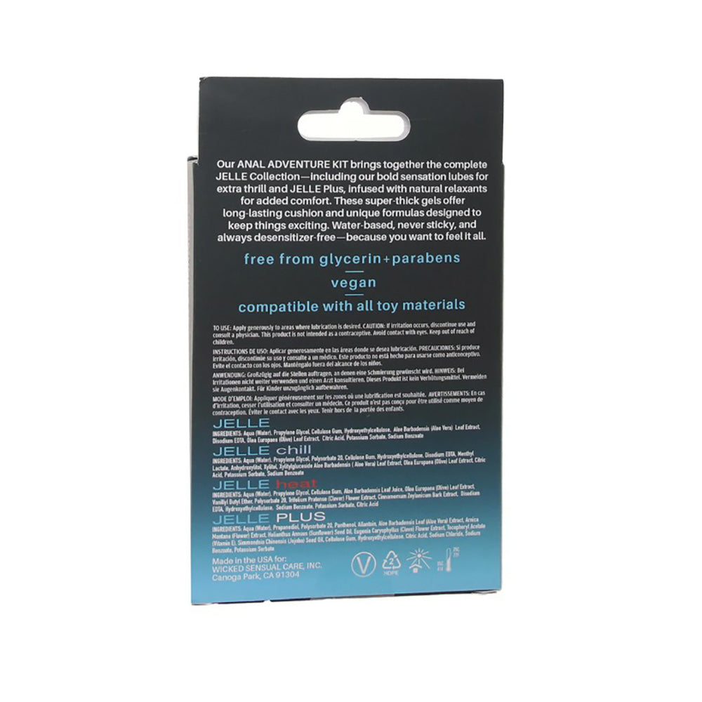 Wicked - Anal Adventure Kit 1oz (PACK OF 4)