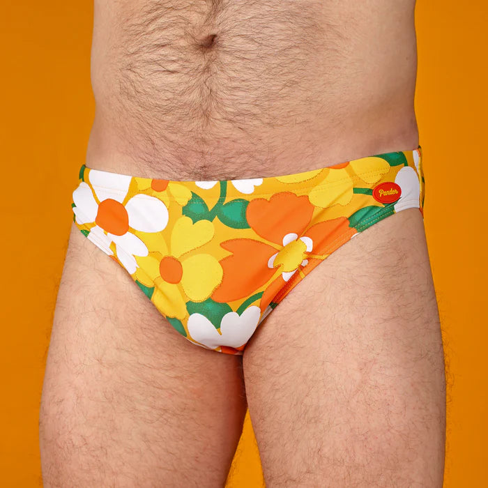 Pander - Yellow Floral Swim Brief