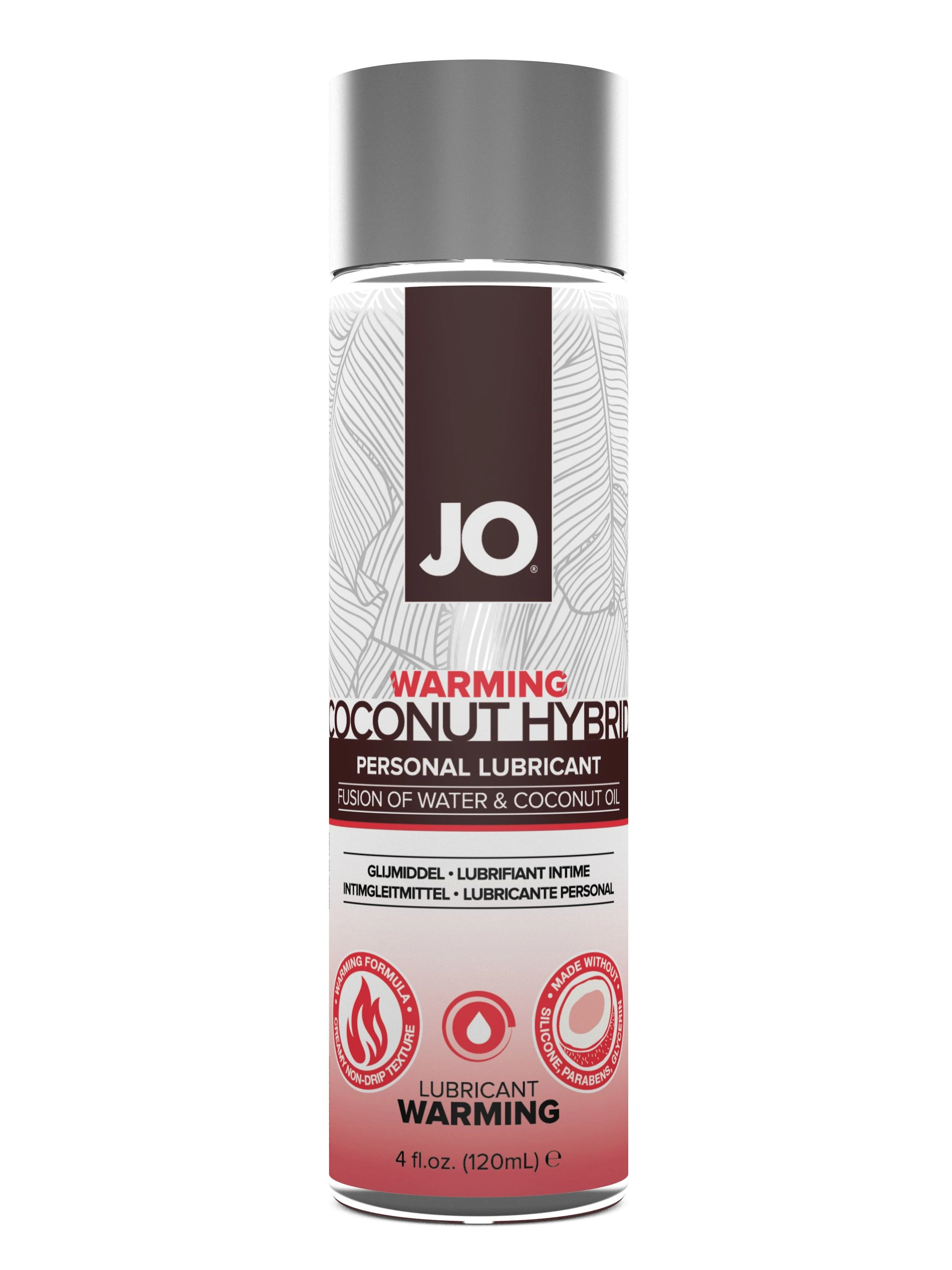 JO Coconut Hybrid - Warming - Lubricant 4 floz / 120 mL