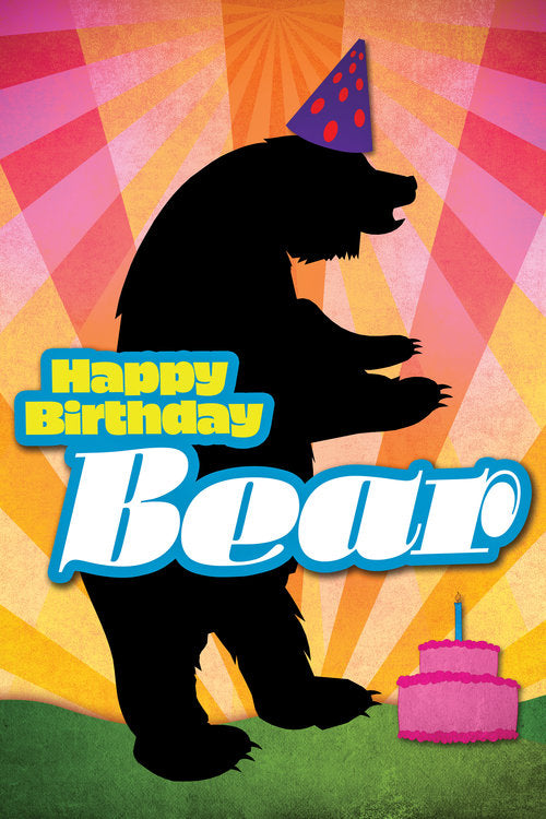 Kweer Cards Happy Birthday Bear Greeting Card