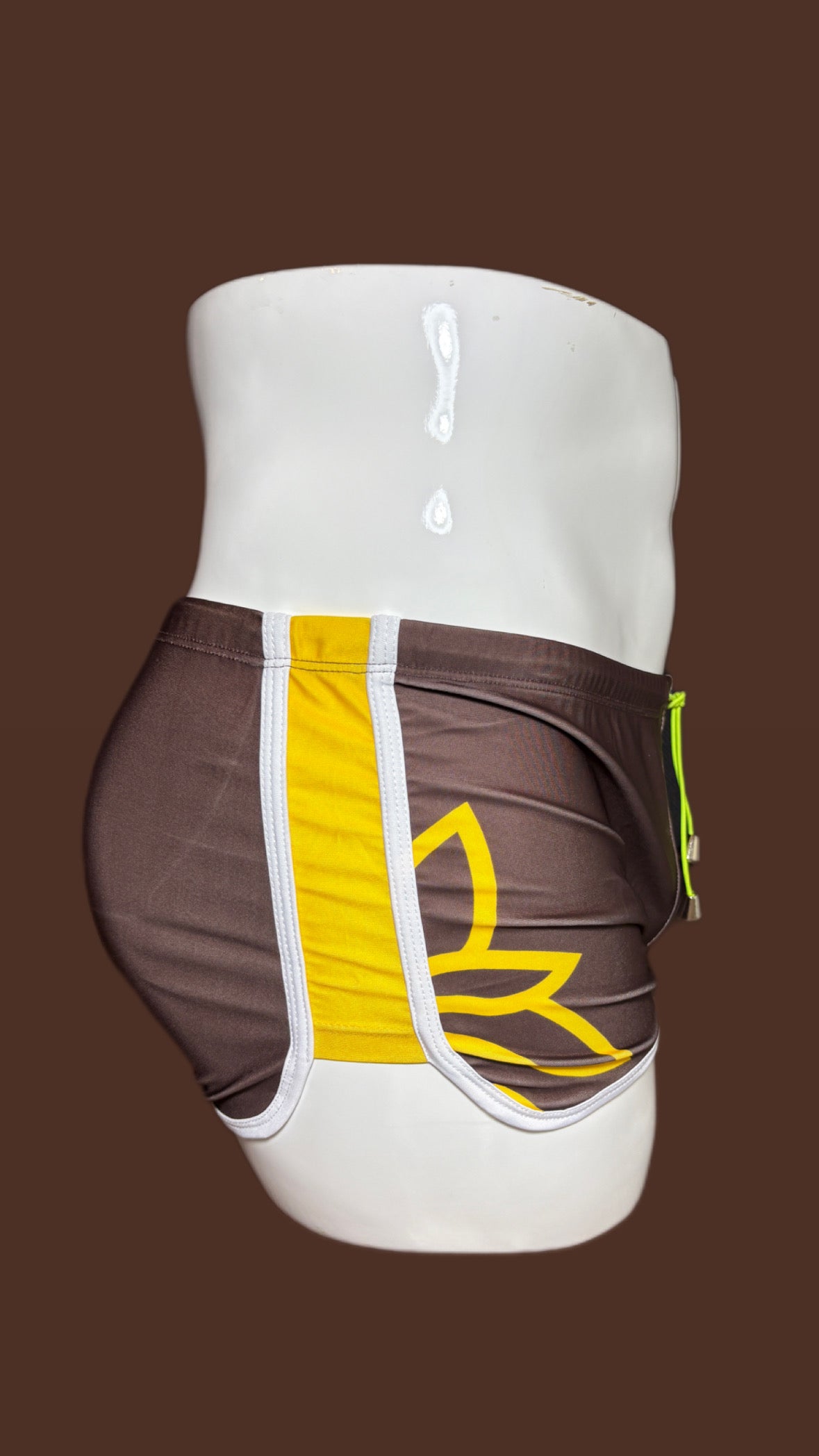 ONIP - Brown and Yellow Swim Trunk