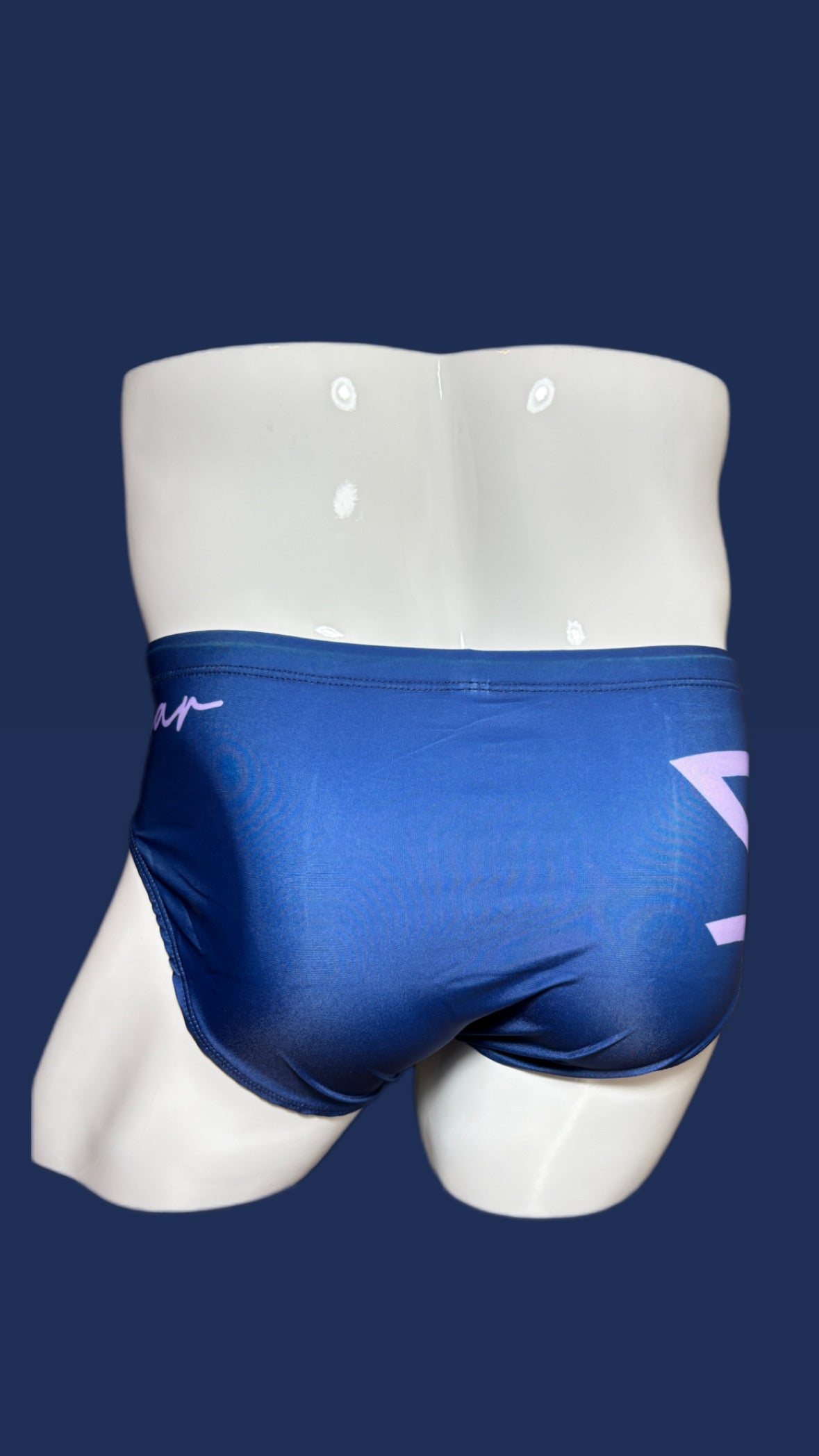 ONIP - Navy with Lilac Swim Brief