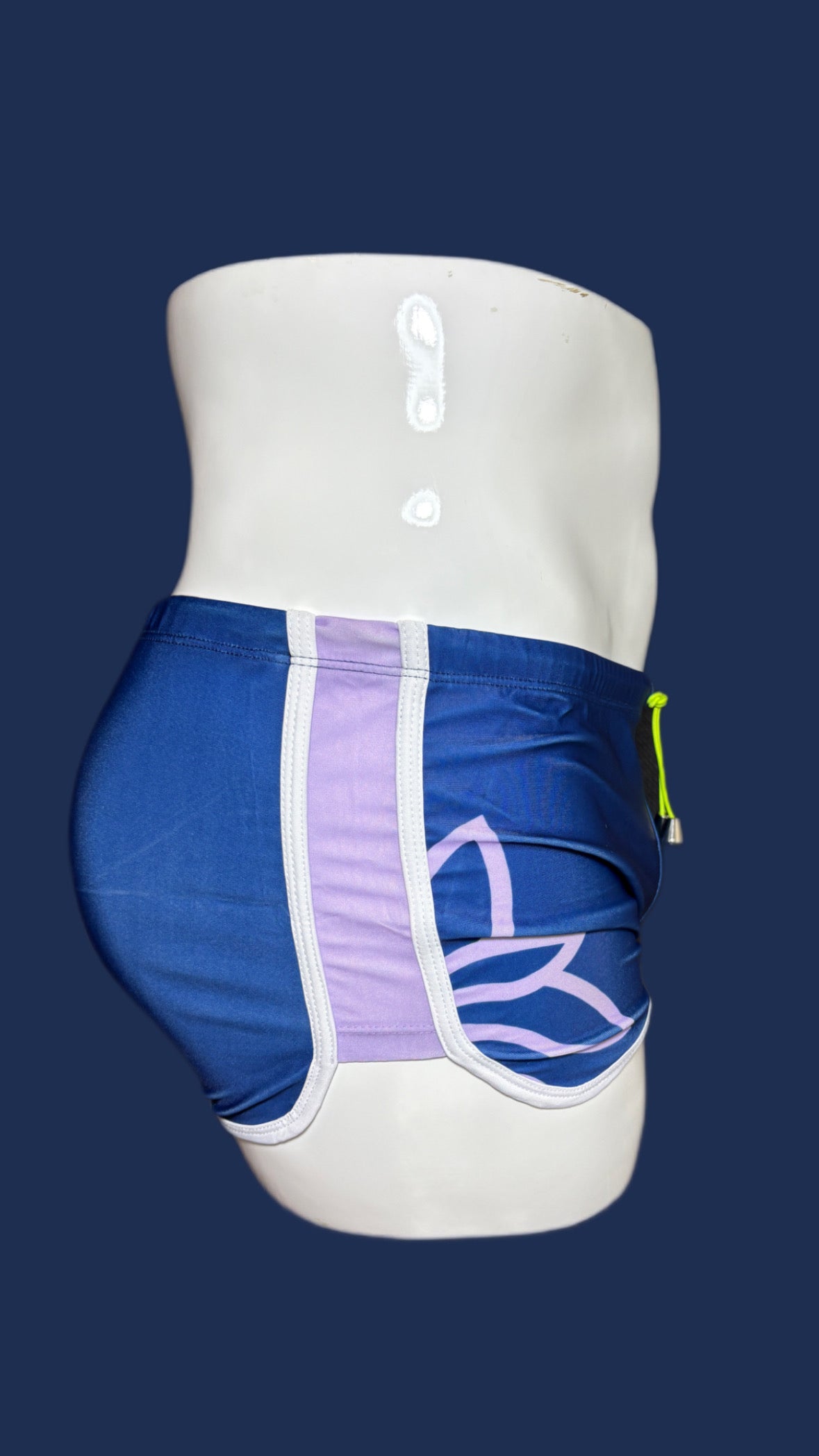 ONIP - Navy with Lilac Swim Trunk