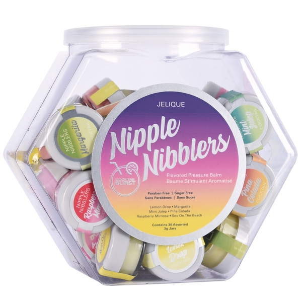 NIPPLE NIBBLERS Cocktail Pleasure Balm Assorted 3g Bowl of 36