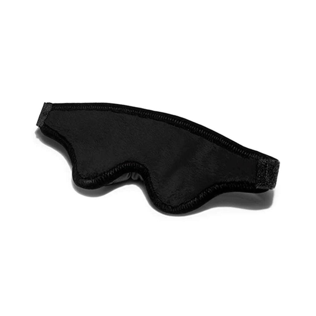 Black Label Loveblind Plush Blindfold Black Microfiber