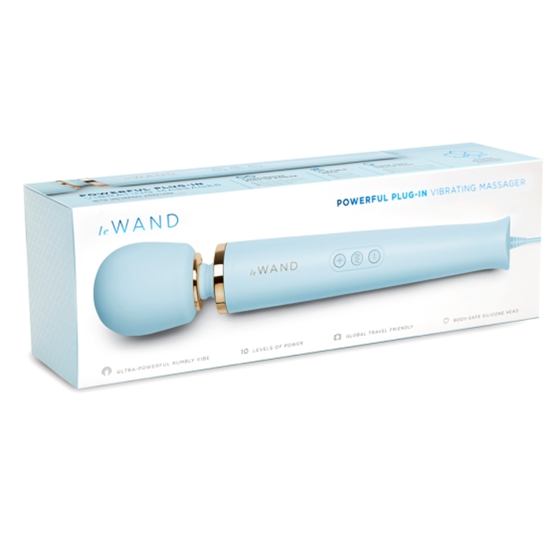 Plug-In Vibrating Massager - Sky Blue