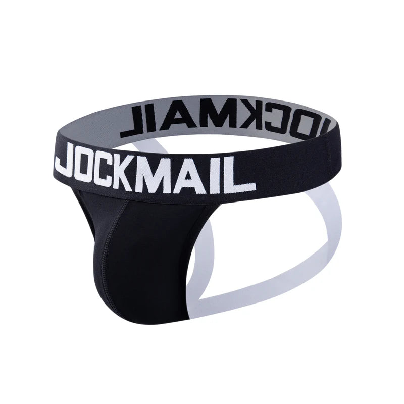 Jockmail - Black Jockstrap