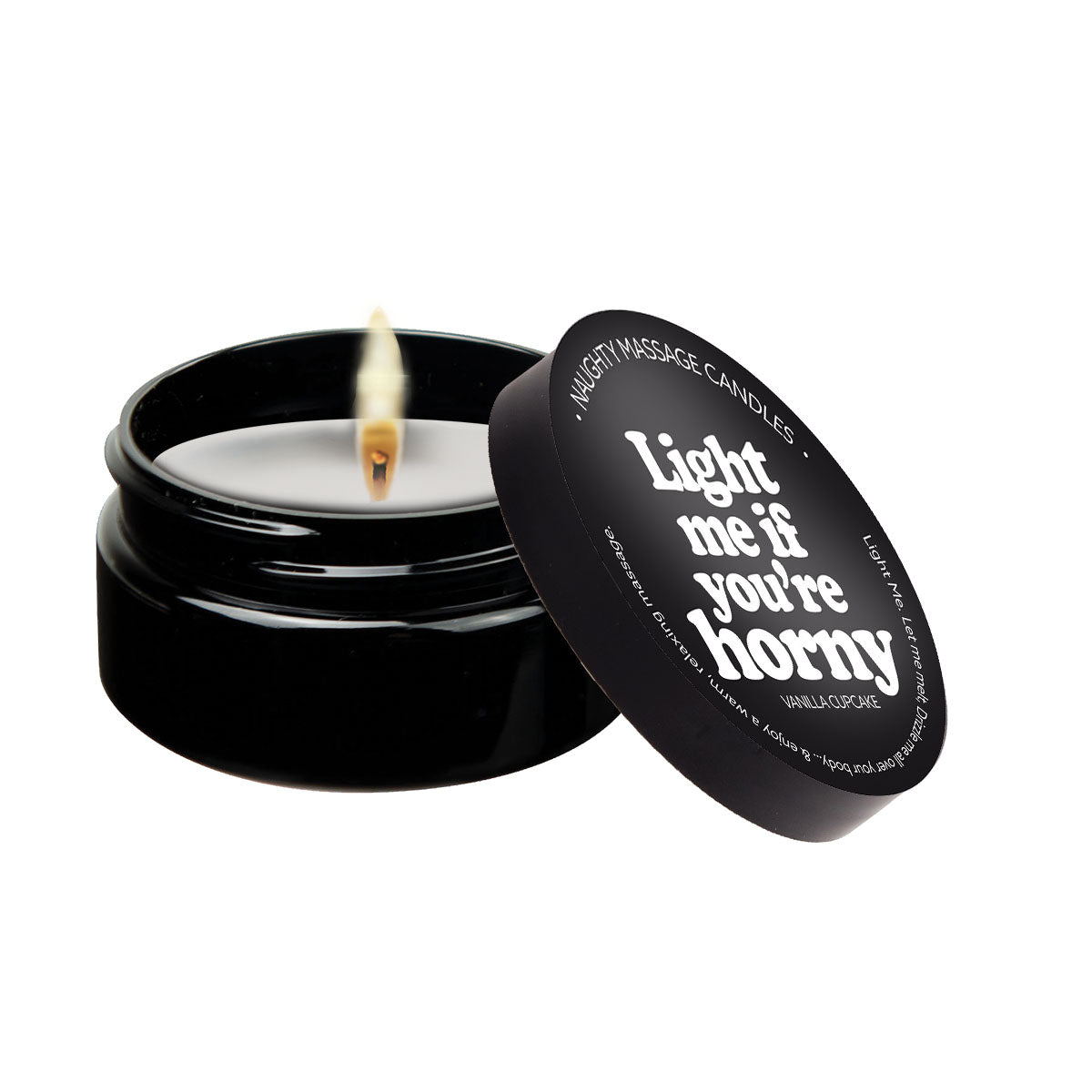 Light Me If You're Horny - Naughty Mini Massage Candle