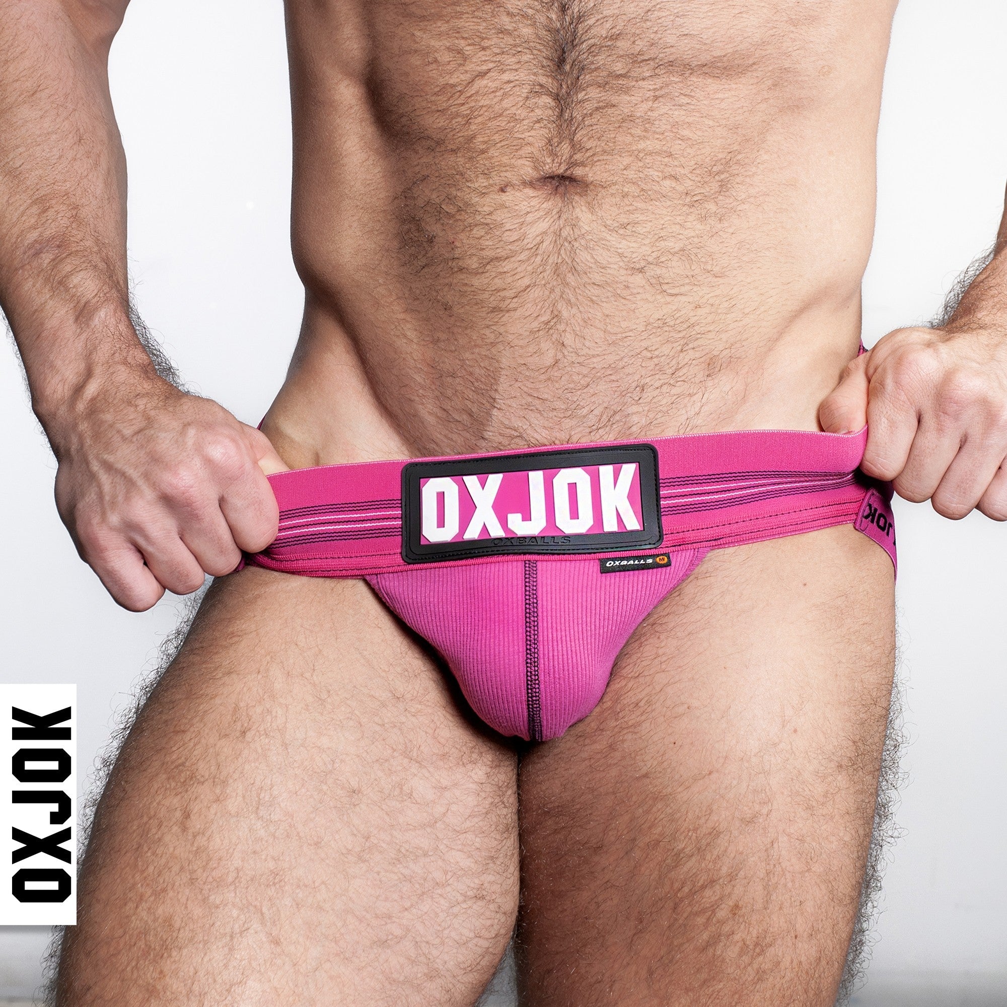 SLINGJOCK, upthrust slider-strap jock, PINK SKY, SMALL