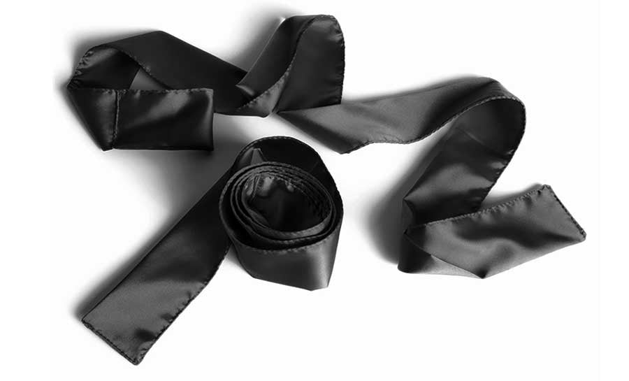 Liberator Silky Tie-Ups black satin soft bondage restraints