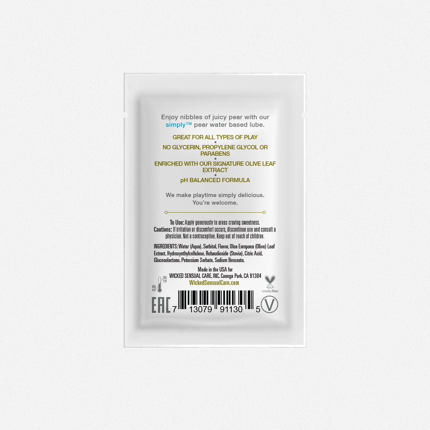 Simply Aqua Pear Sachets .1oz