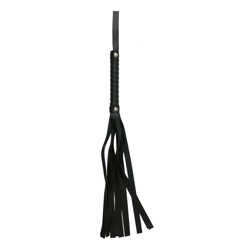 Black Faux Leather Flogger